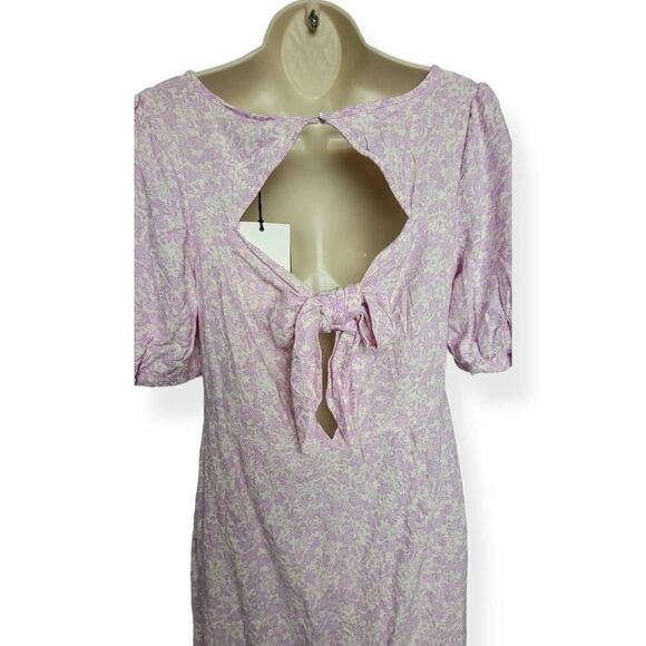 Who What Wear  Floral Orchid Bouquet Maxi Dress Small - Picture 3 of 4